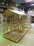 2台目木造住宅倒壊模型が完成しました！